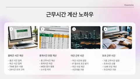 엑셀 시간 계산 이미지 9