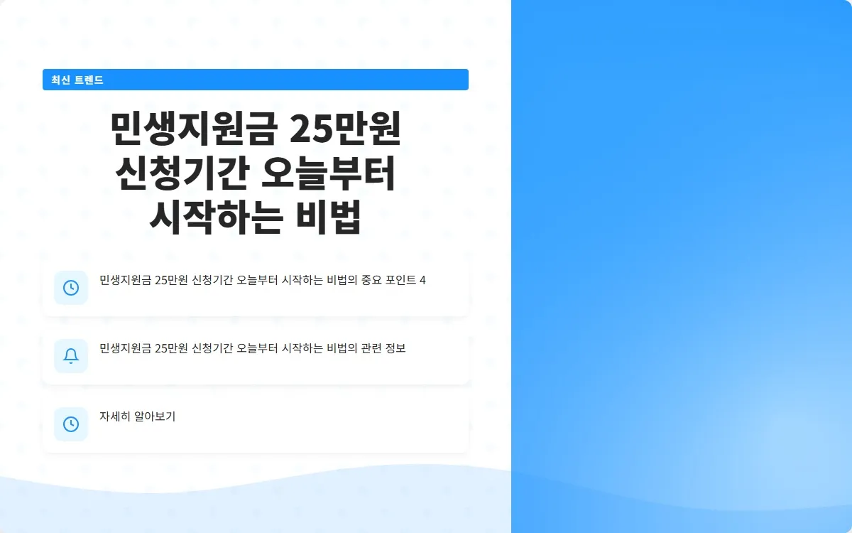 민생지원금 25만원 신청기간 이미지 6