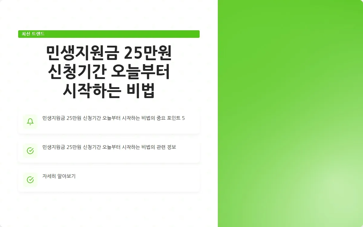 민생지원금 25만원 신청기간 이미지 7