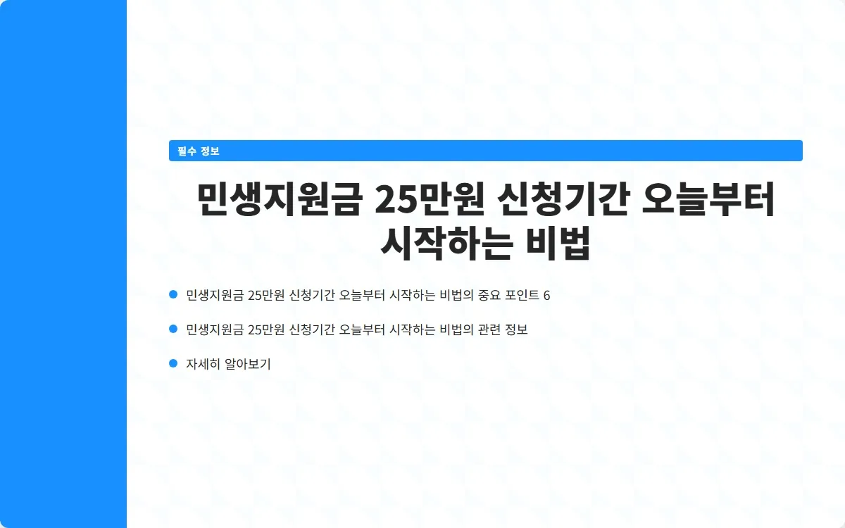 민생지원금 25만원 신청기간 이미지 8
